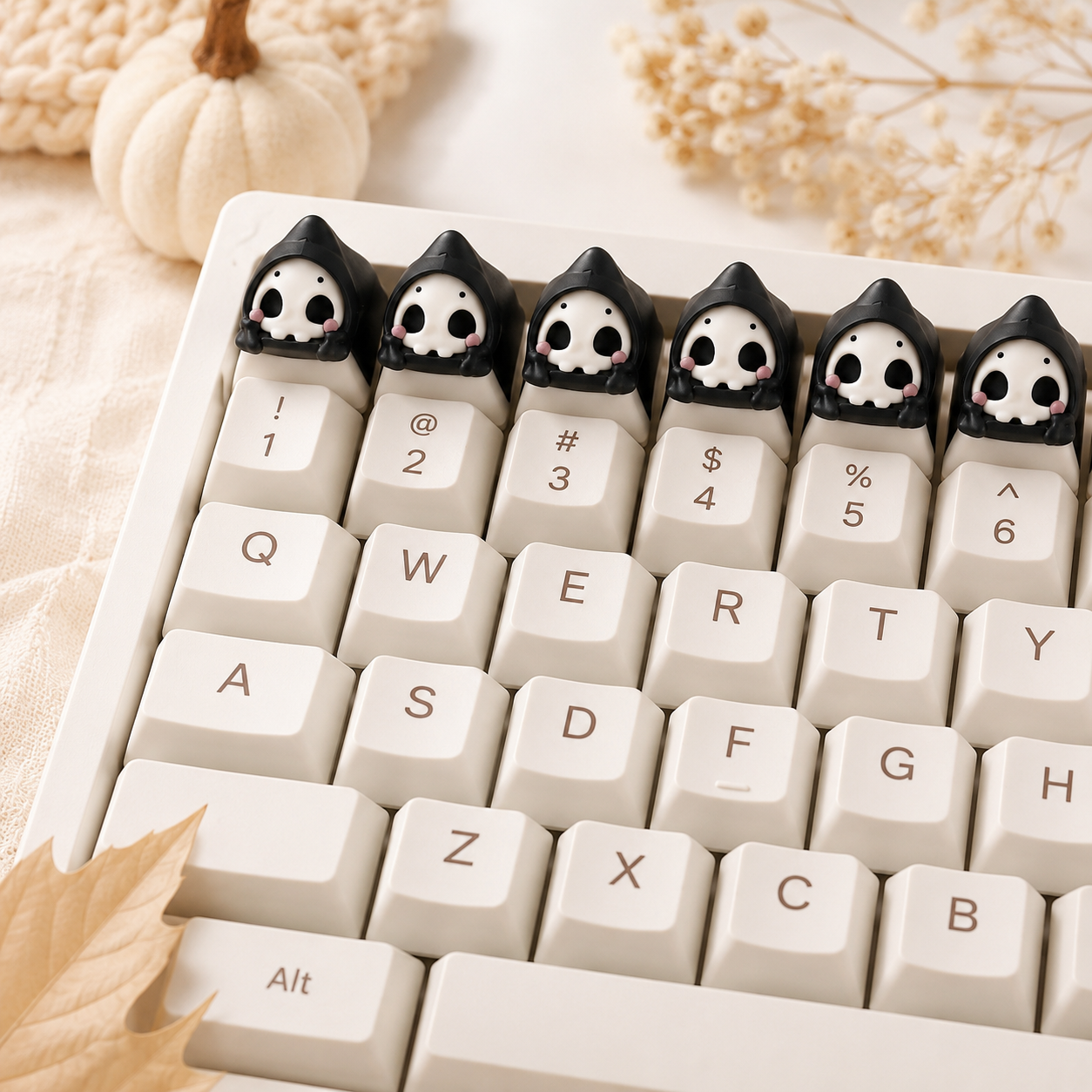 🎃 Spooky Halloween Keycaps 👻 4er Set