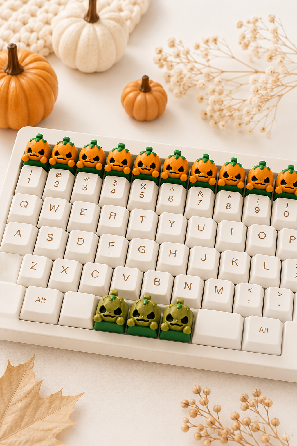 🎃 Spooky Halloween Keycaps 👻 4er Set