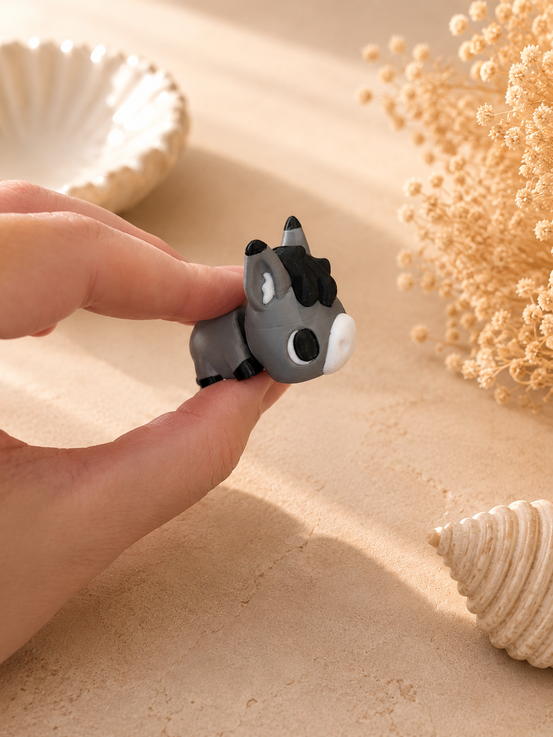 🫏 Kleine Flexi-Esel – bewegliche 3D-Druck-Figuren