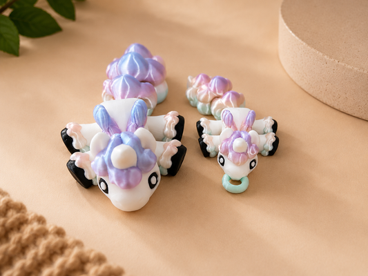 Pastell Unicorn Pony – Bewegliches Regenbogen-Einhorn 🦄✨