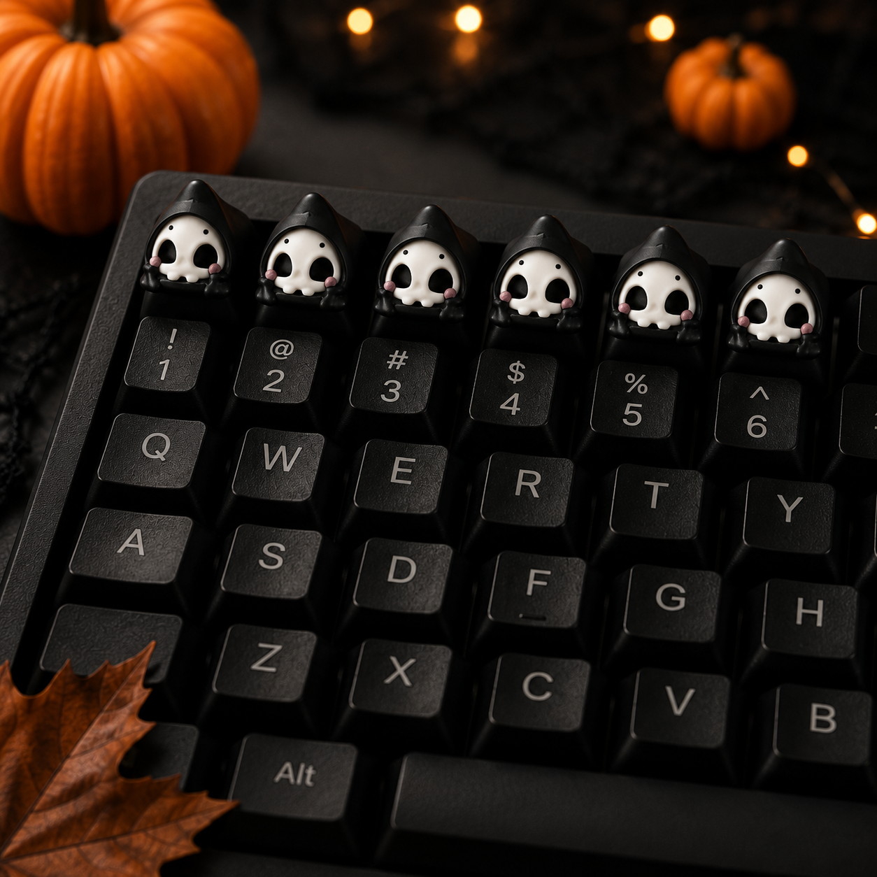 🎃 Spooky Halloween Keycaps 👻 4er Set