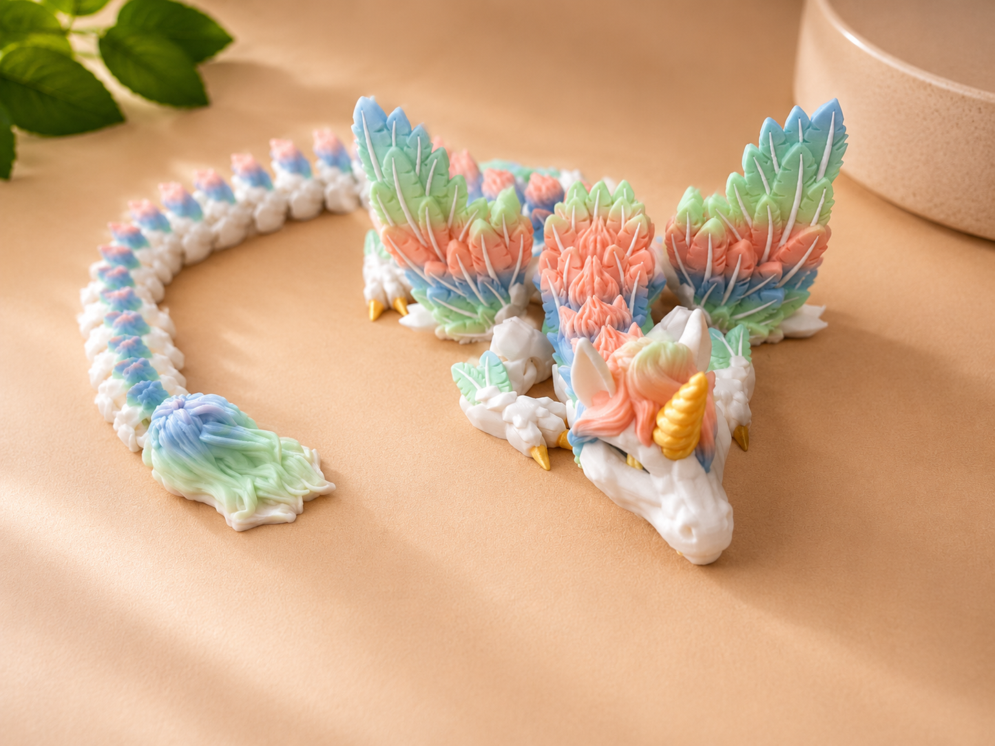 Regenbogen-Einhorn – Extra lange Flexi-Edition 🌈🦄✨
