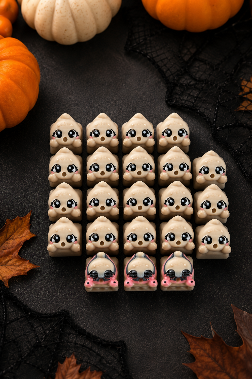 🎃 Spooky Halloween Keycaps 👻 4er Set