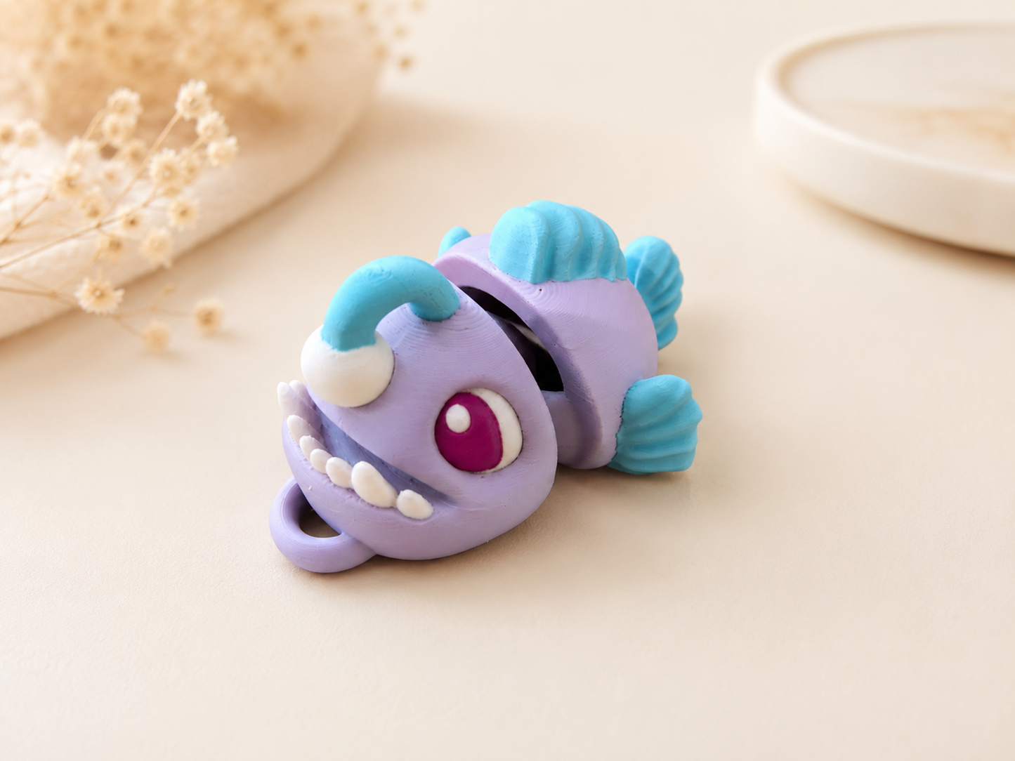 Anglerfisch – bewegliche 3D-gedruckte Meeresfigur