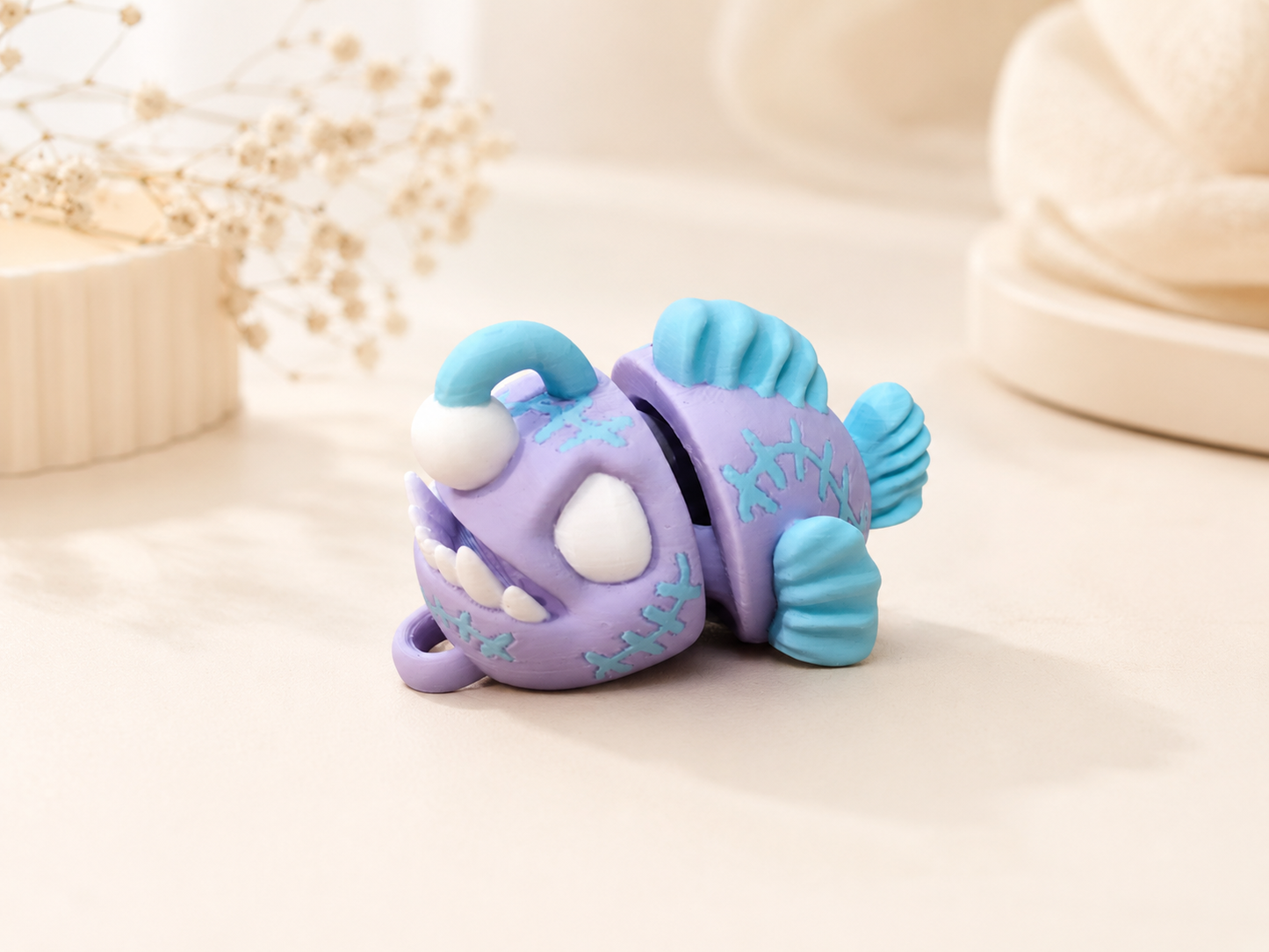 Anglerfisch – bewegliche 3D-gedruckte Meeresfigur