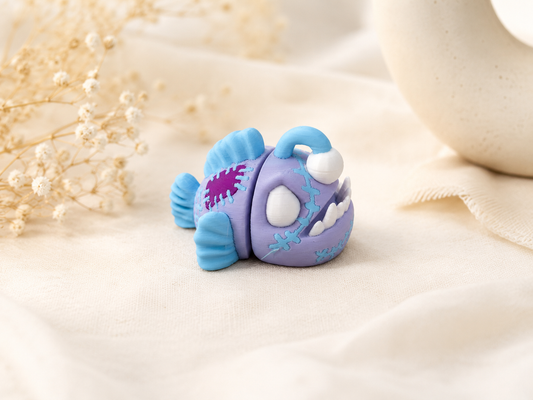 Anglerfisch – bewegliche 3D-gedruckte Meeresfigur