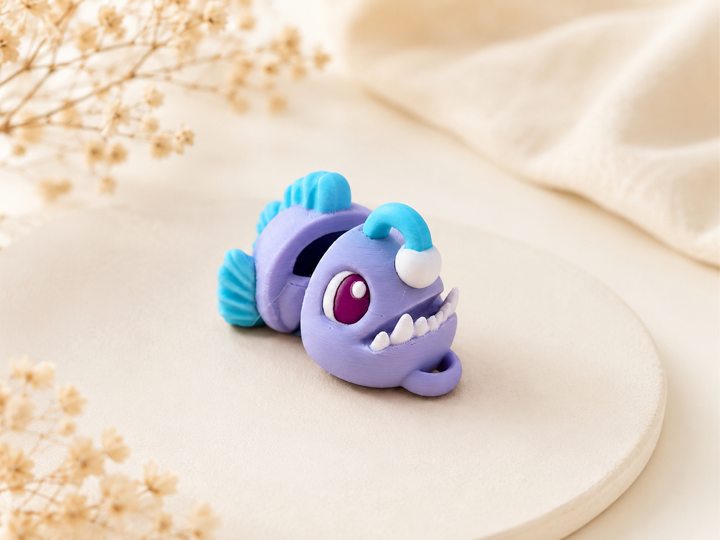 Anglerfisch – bewegliche 3D-gedruckte Meeresfigur