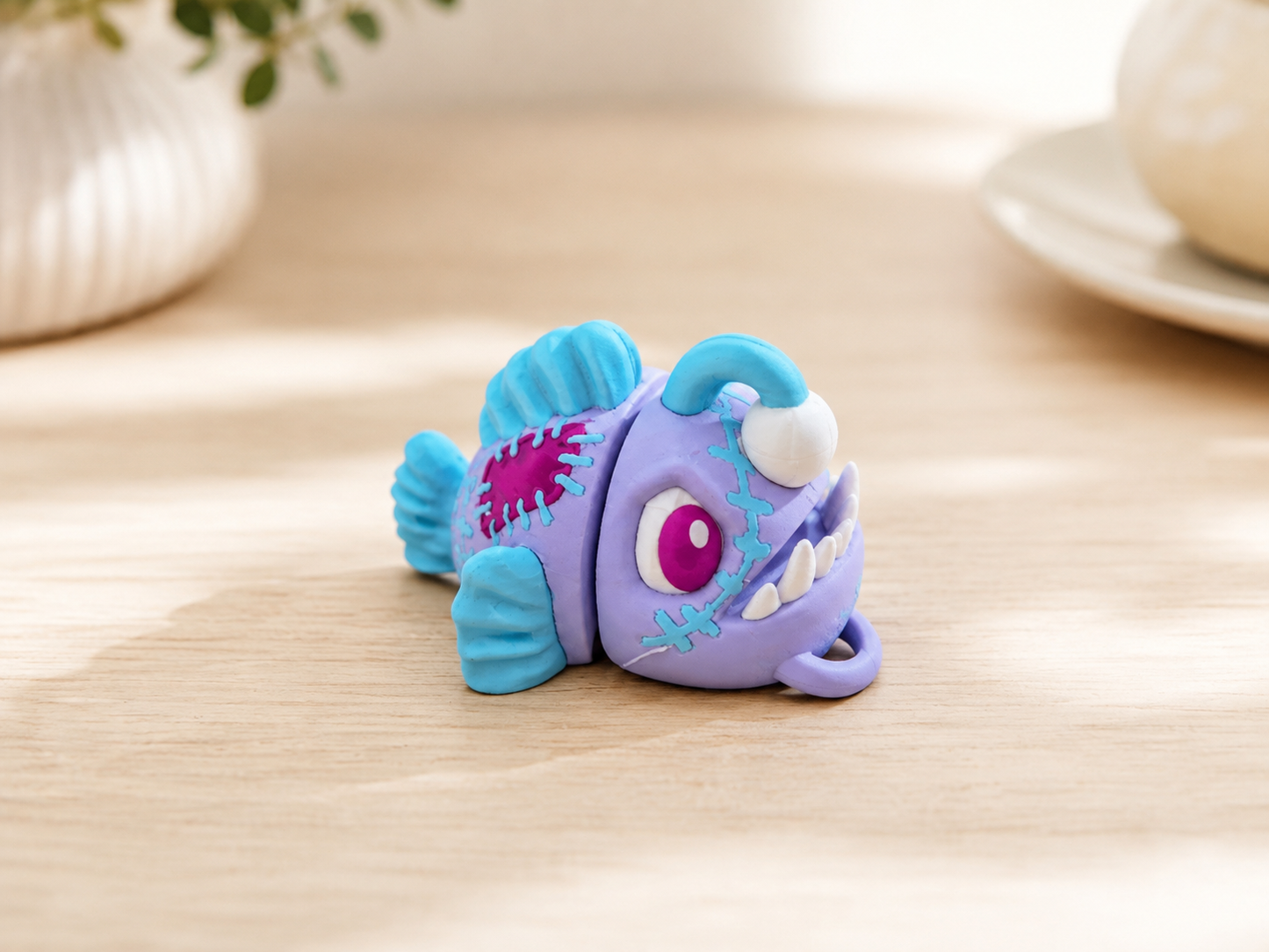 Anglerfisch – bewegliche 3D-gedruckte Meeresfigur