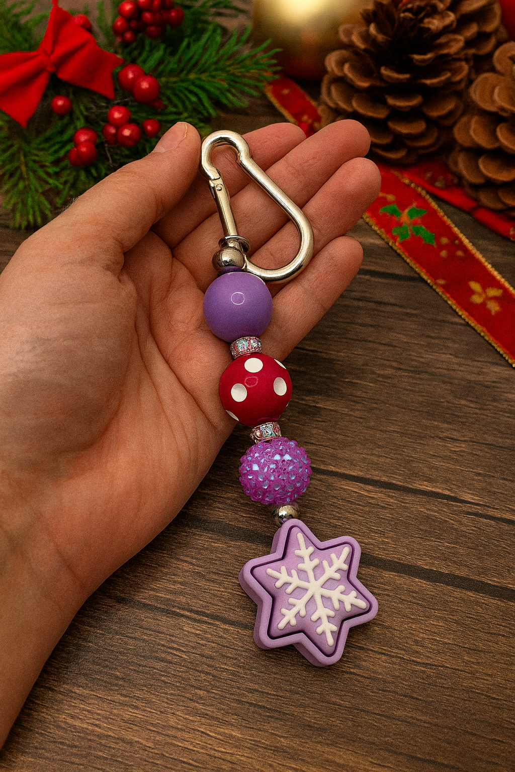 ✨ Handmade Keychain with Clicker – individual, high-quality & stress-relieving
