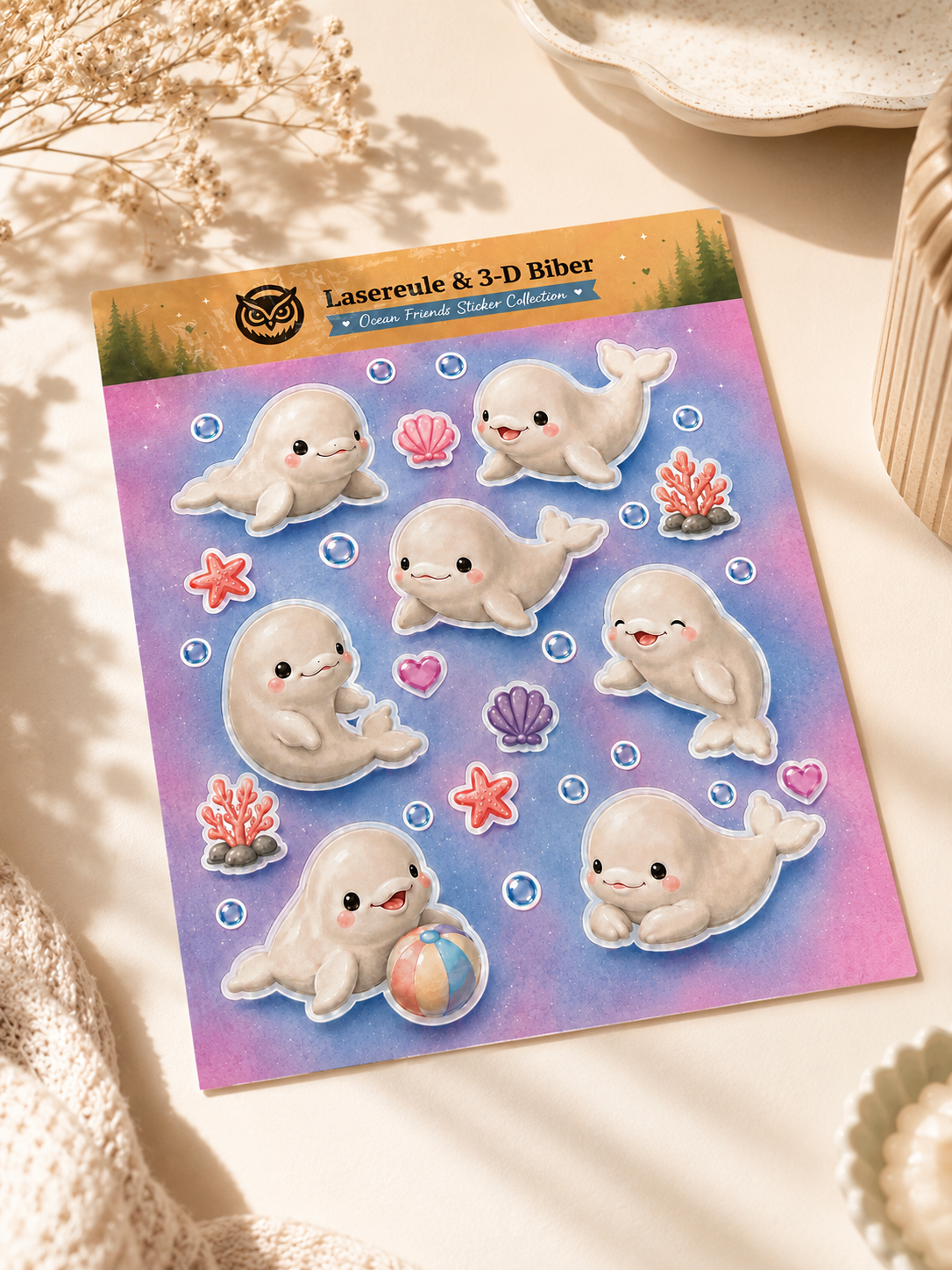 🐋 Ocean Friends Sticker Sheet