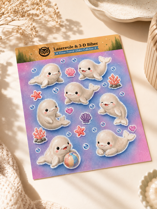 🐋 Ocean Friends Sticker Sheet