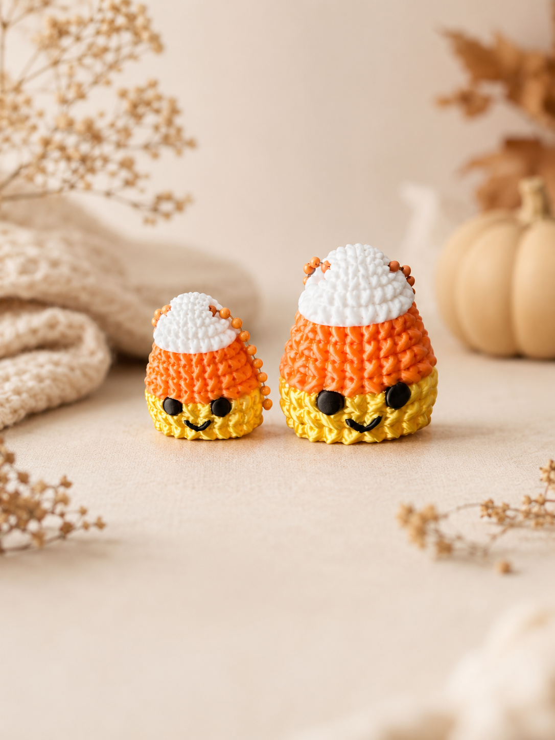 Knitted Halloween Anhänger & Kürbis-Clicker – süße 3D-gedruckte Halloween-Kollektion