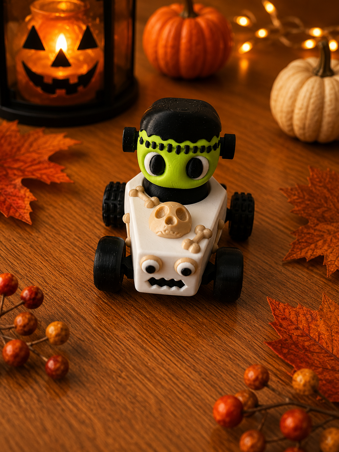 Haunted Hot Rods – gruselig-süße 3D-gedruckte Halloween-Flitzer