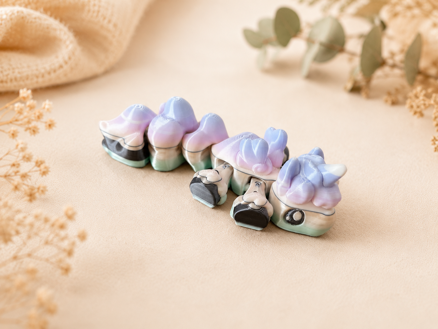 Pastell Unicorn Pony – Bewegliches Regenbogen-Einhorn 🦄✨