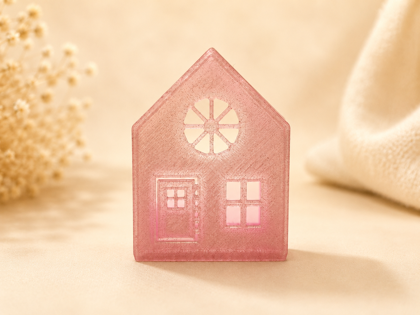 🏠✨ Tealight House Set – 3-piece Luminous Village incl. LED lights
