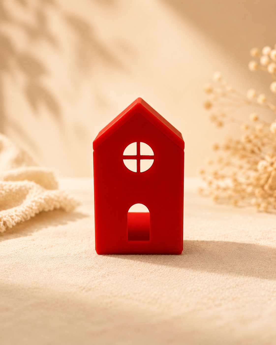 🏠✨ Tealight House Set – 3-piece Luminous Village incl. LED lights