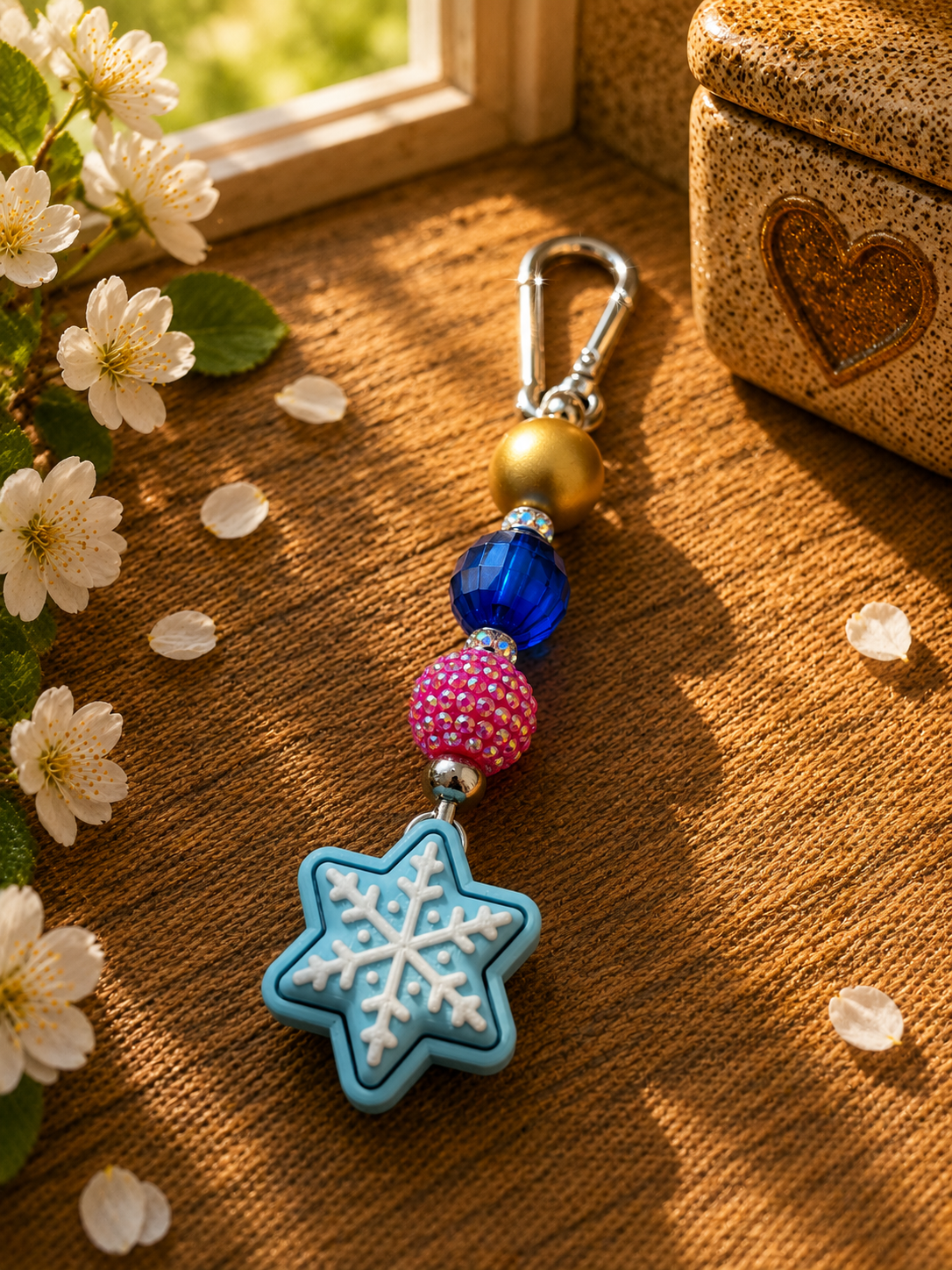 ✨ Handmade Keychain with Clicker – individual, high-quality & stress-relieving