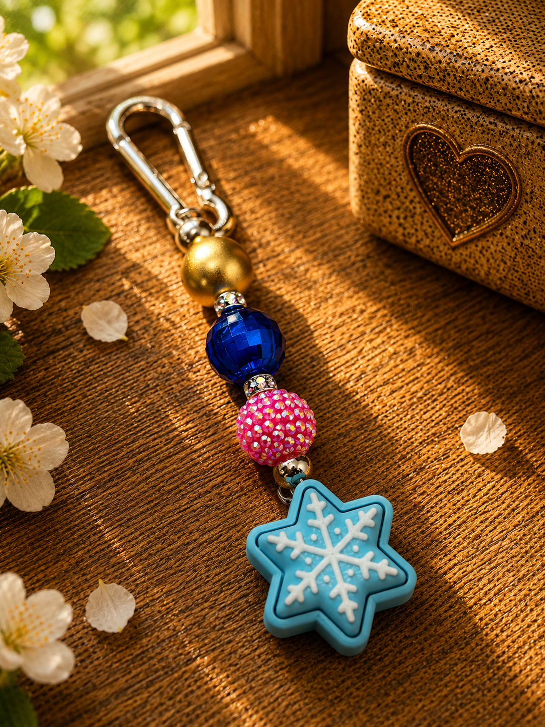 ✨ Handmade Keychain with Clicker – individual, high-quality & stress-relieving