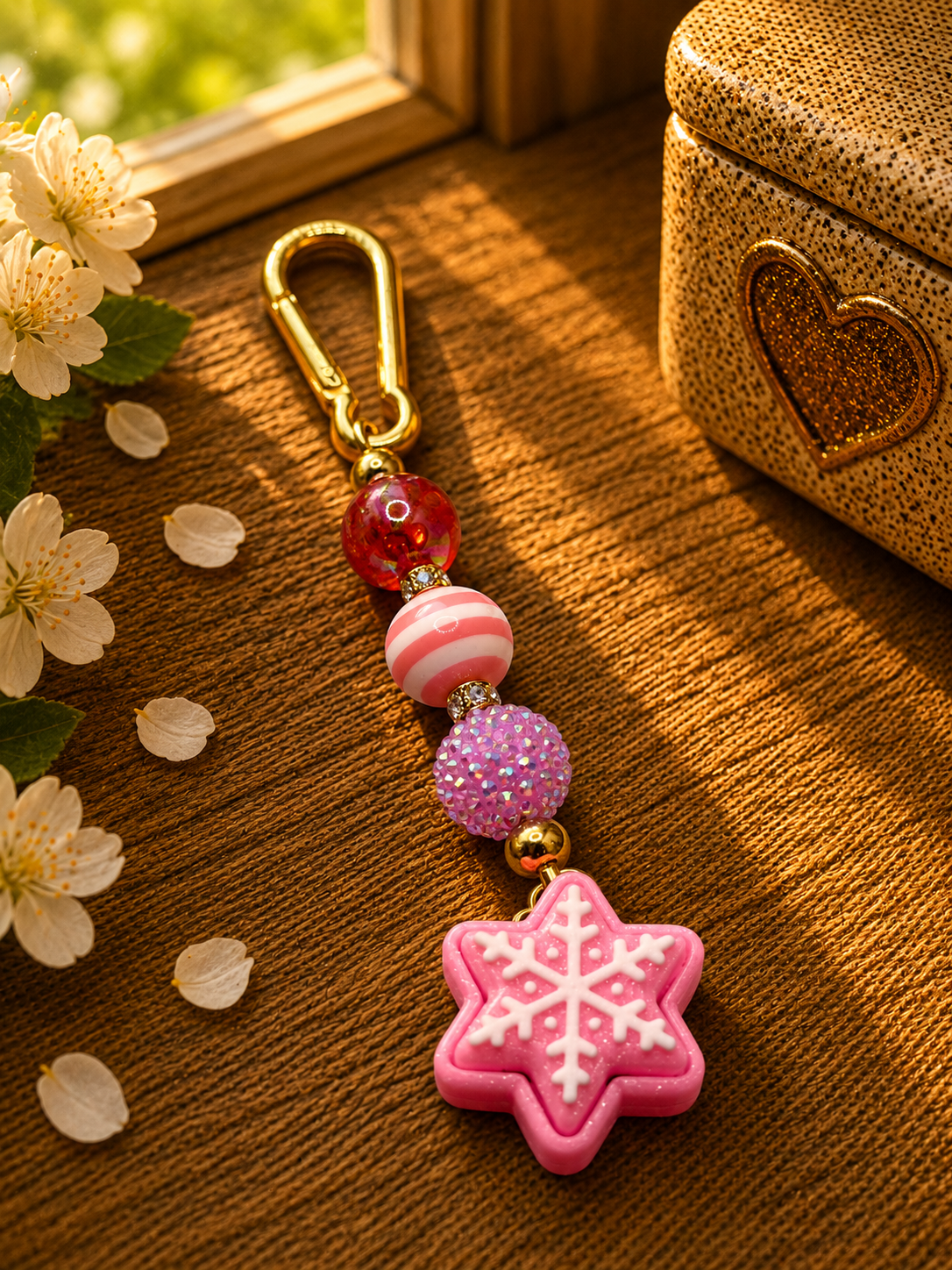 ✨ Handmade Keychain with Clicker – individual, high-quality & stress-relieving