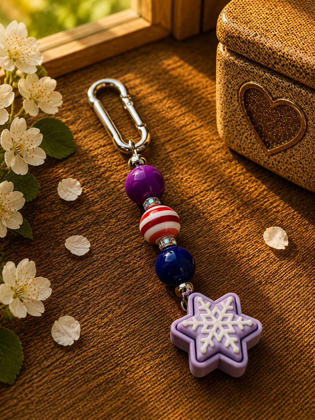 ✨ Handmade Keychain with Clicker – individual, high-quality & stress-relieving