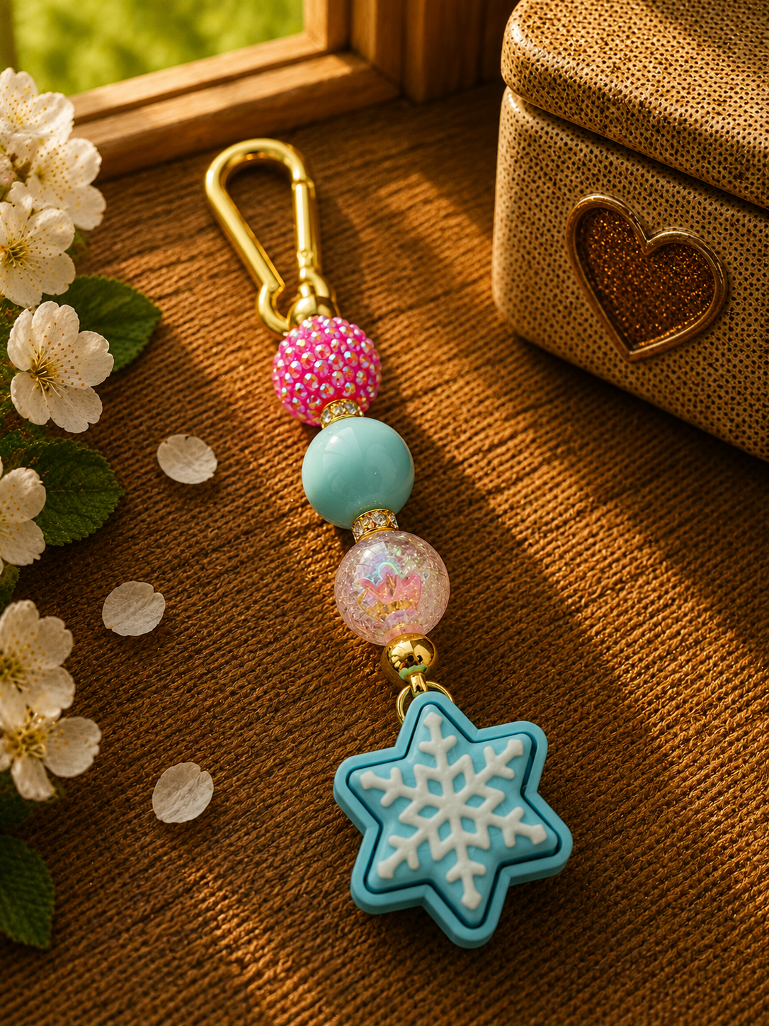 ✨ Handmade Keychain with Clicker – individual, high-quality & stress-relieving