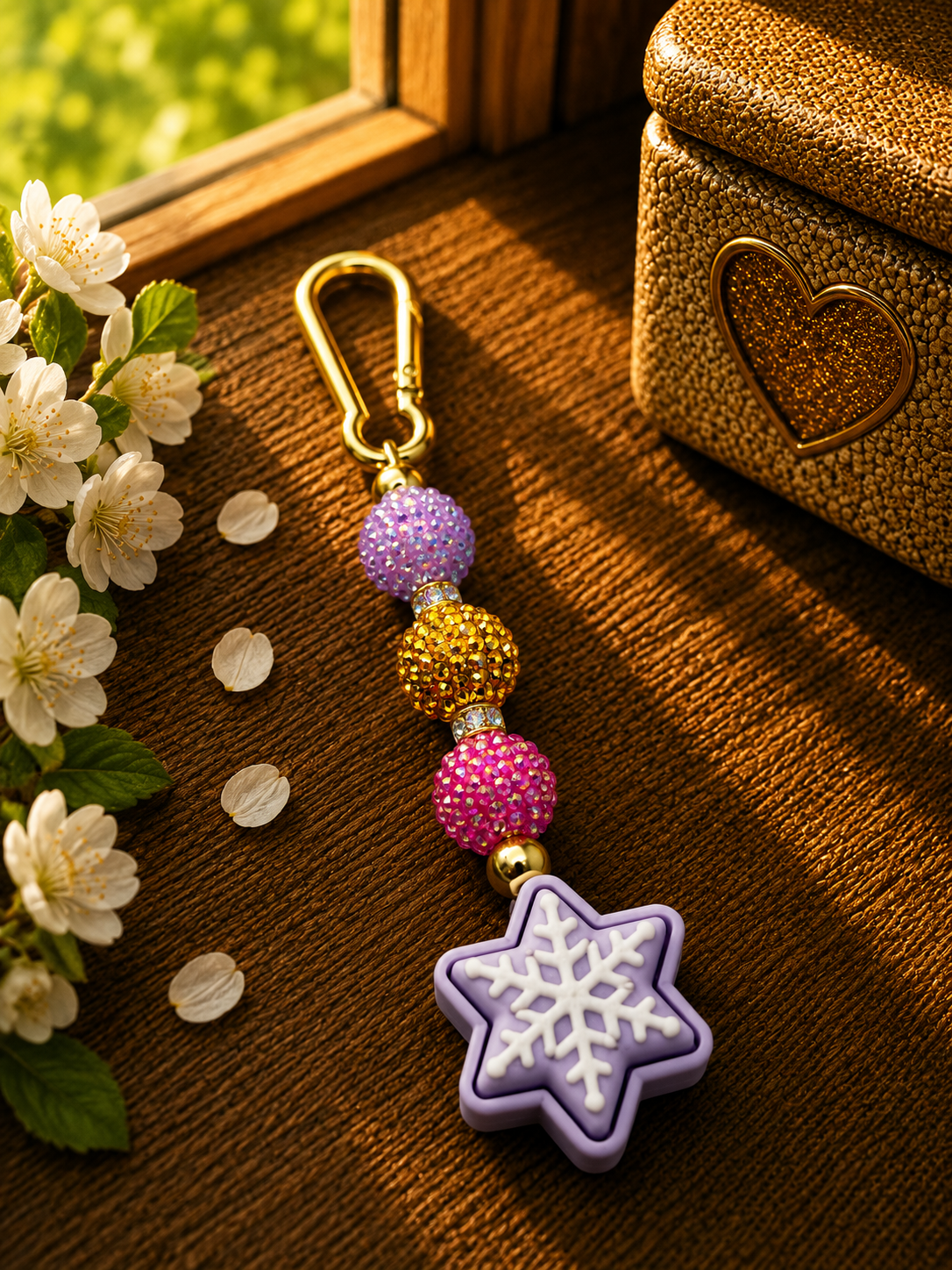 ✨ Handmade Keychain with Clicker – individual, high-quality & stress-relieving