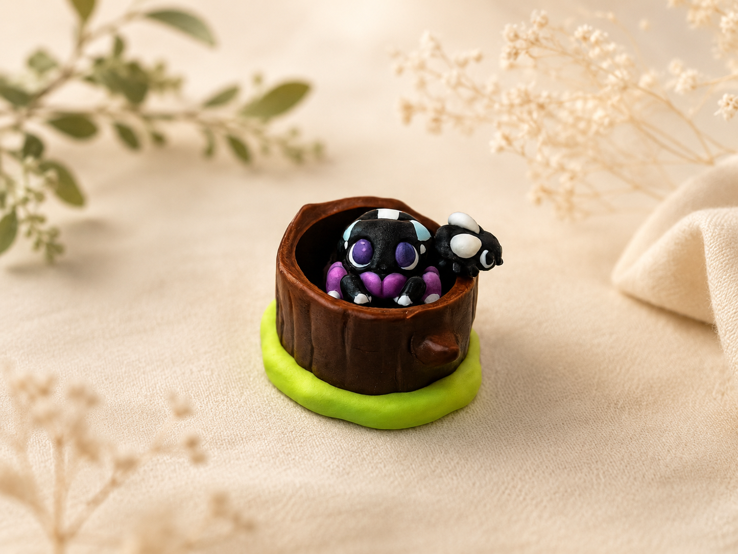 🕷️ Mini Spider Set with Magnetic Companions